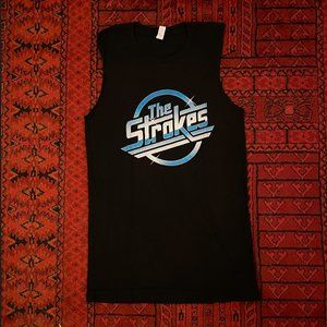 Thrifted The Strokes Classic Logo Band Tee